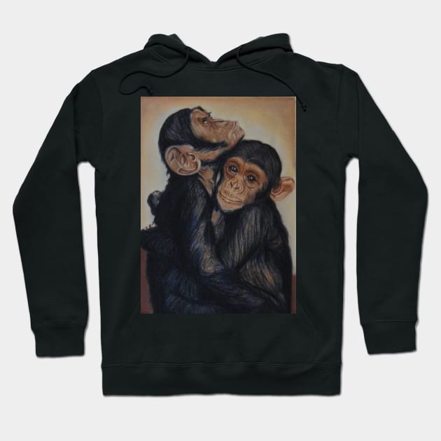 Cuddles have it! :o) Chimps Hoodie by angipangi7